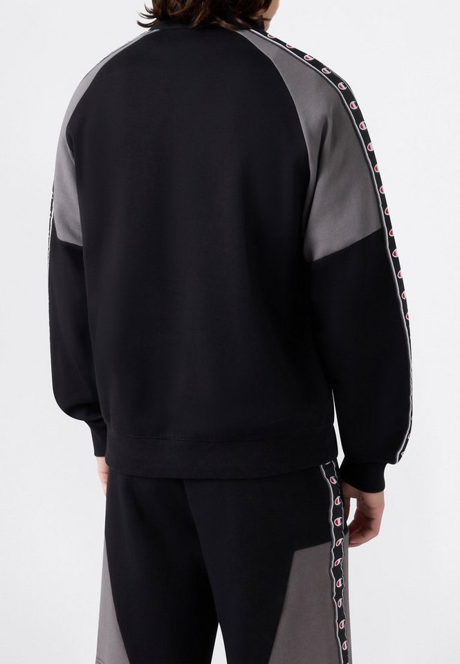 Champion Sweatshirt Sports-inspired Interlock Half Zip Sweatshirt with Tape detailing mit Reißverschluss, aus Baumwolle und Polyester, komfortabler Schnitt – Bild 2 von 5