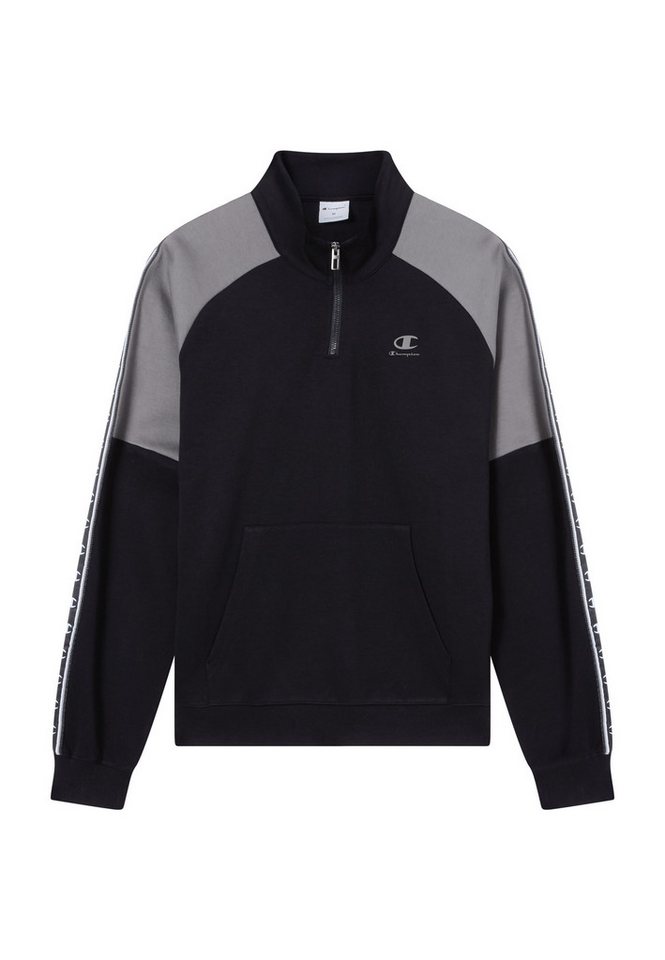 Champion Sweatshirt Sports-inspired Interlock Half Zip Sweatshirt with Tape detailing mit Reißverschluss, aus Baumwolle und Polyester, komfortabler Schnitt – Bild 5 von 5