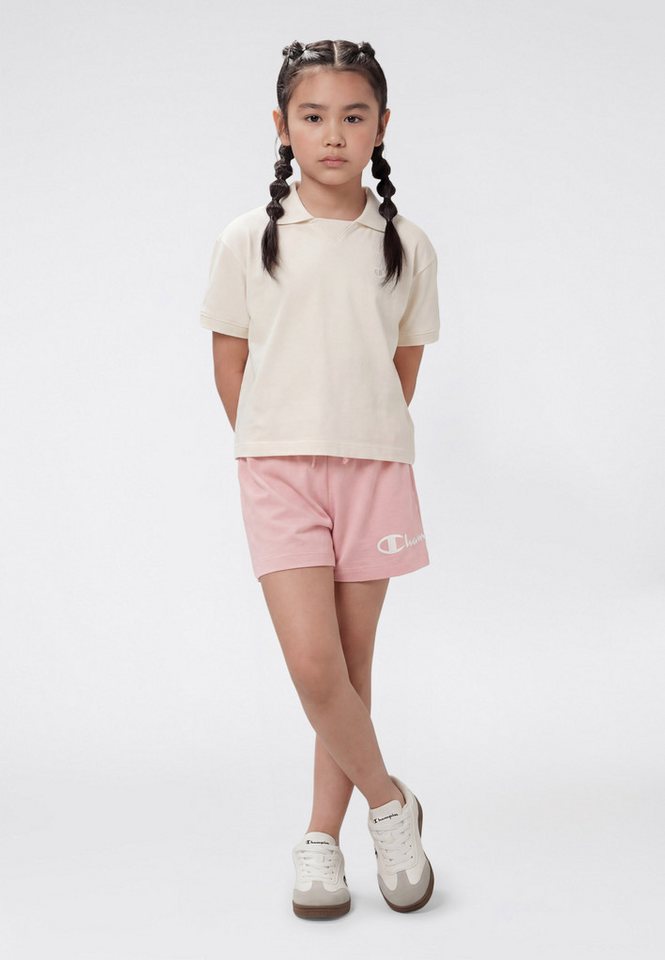 Champion Sweatshorts BASIC Shorts Large Logo für Kinder, aus Baumwolle, bequeme Passform – Bild 3 von 4