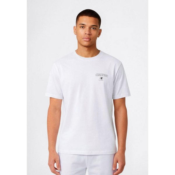 Champion T-Shirt Graphic Tee Kurzarm, mit Rundhalsausschnitt, aus Baumwolle, gerader Abschluss