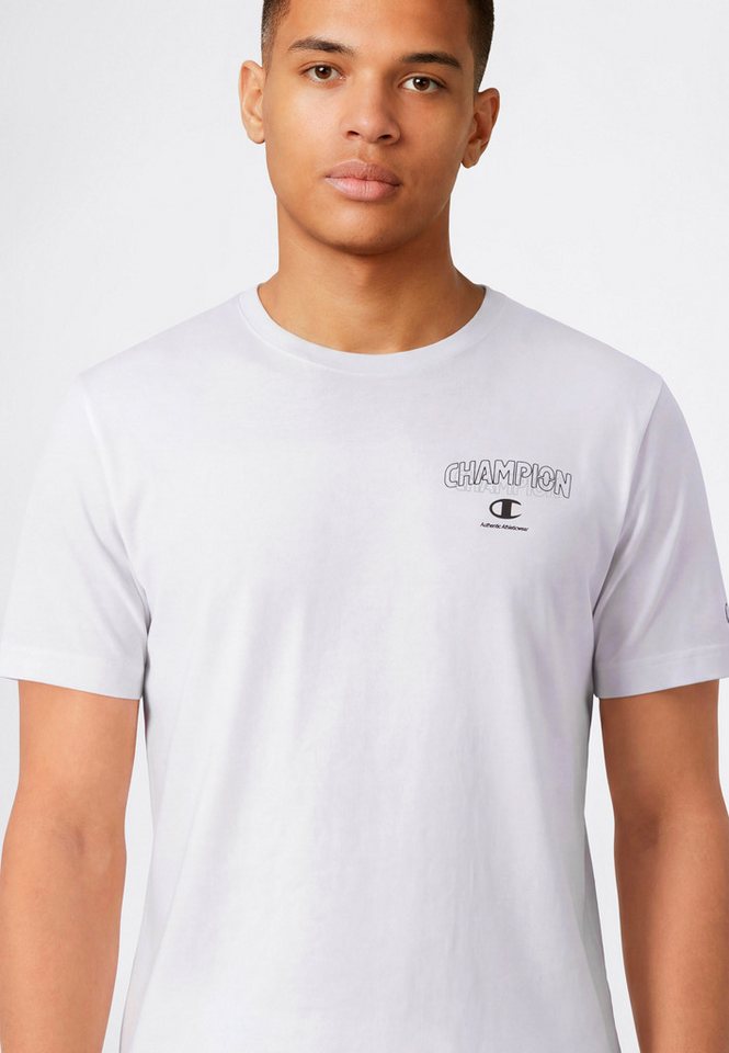 Champion T-Shirt Graphic Tee Kurzarm, mit Rundhalsausschnitt, aus Baumwolle, gerader Abschluss – Bild 2 von 3