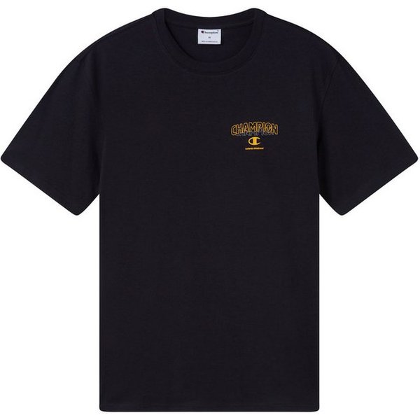 Champion T-Shirt Graphic Tee Kurzarm, mit Rundhalsausschnitt, aus Baumwolle, gerader Abschluss