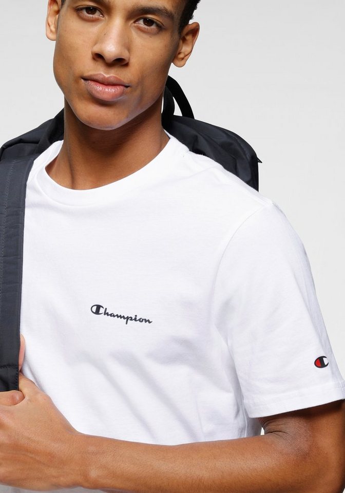 Champion T-Shirt (Packung, 2er-Pack) 2er-Pack, mit Rundhalsausschnitt, Kurzarm-Design, aus Baumwolle – Bild 4 von 5