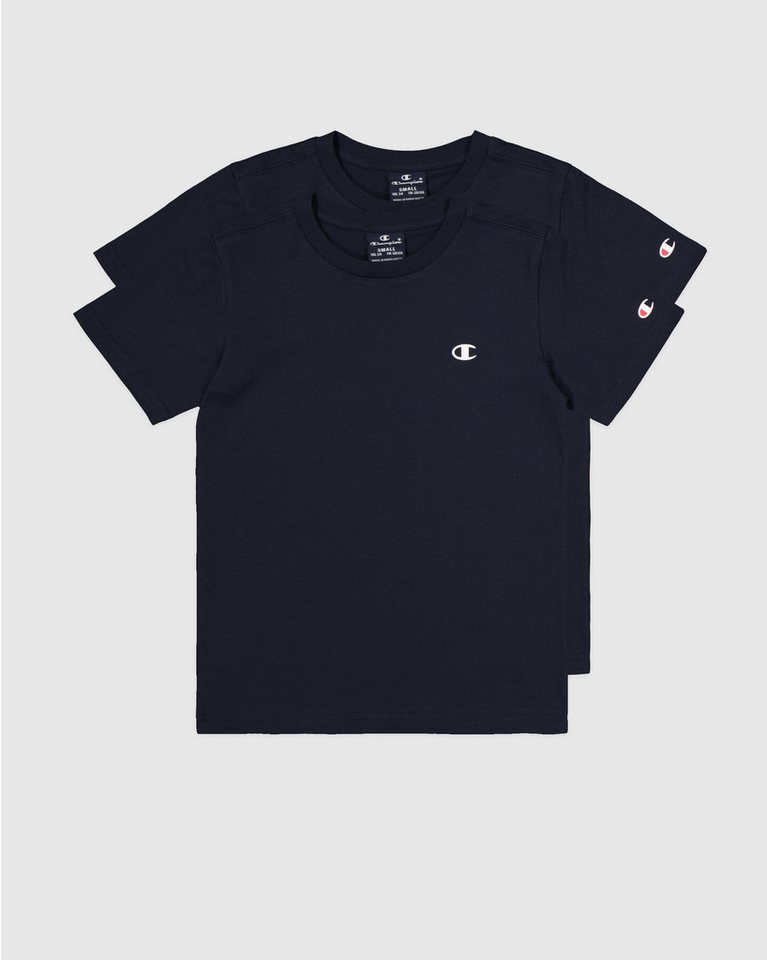 Champion T-Shirt (Packung, 2-tlg) 2er-Pack, Kurzarm, mit Rundhalsausschnitt, aus Baumwolle – Bild 3 von 5