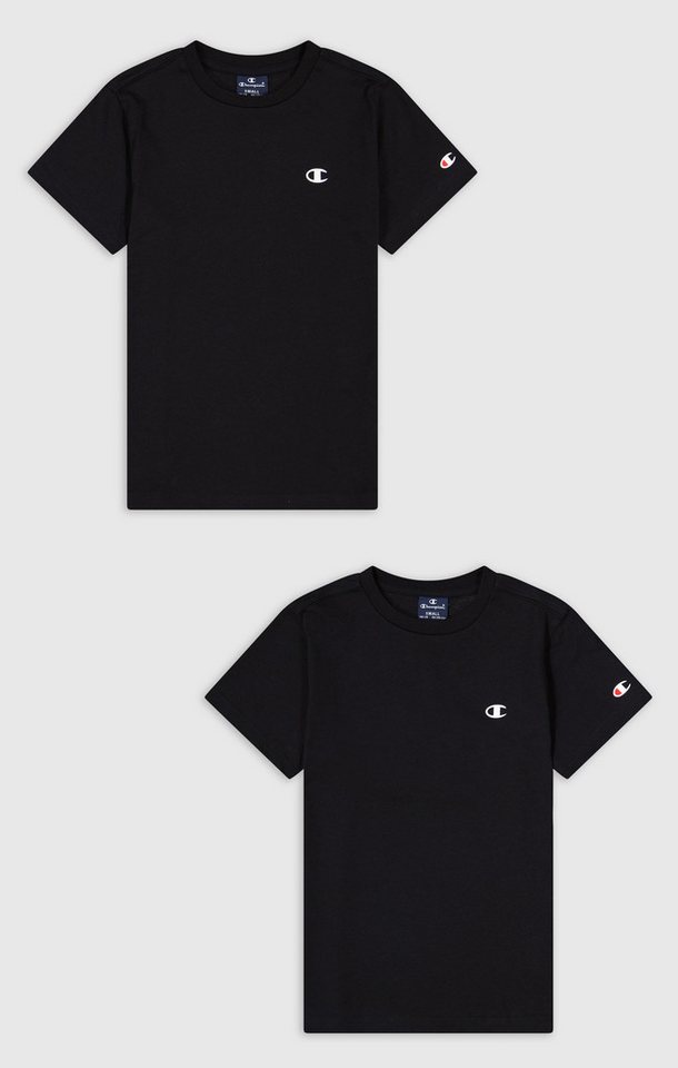 Champion T-Shirt (Packung, 2-tlg) 2er-Pack, Kurzarm, mit Rundhalsausschnitt, aus Baumwolle – Bild 3 von 3