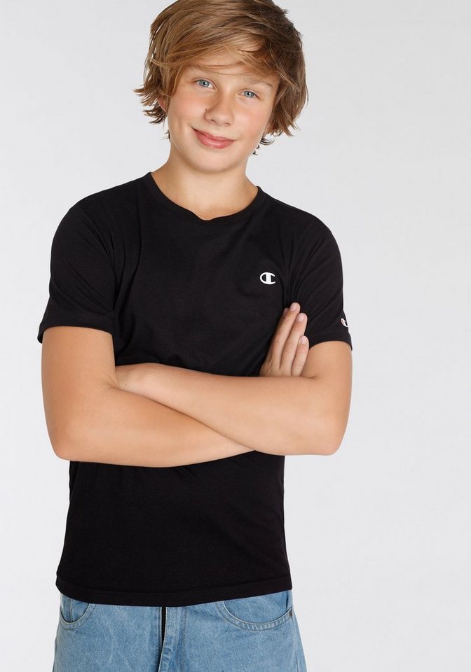 Champion T-Shirt (Packung, 2-tlg) 2er-Pack, Kurzarm, mit Rundhalsausschnitt, aus Baumwolle – Bild 2 von 5