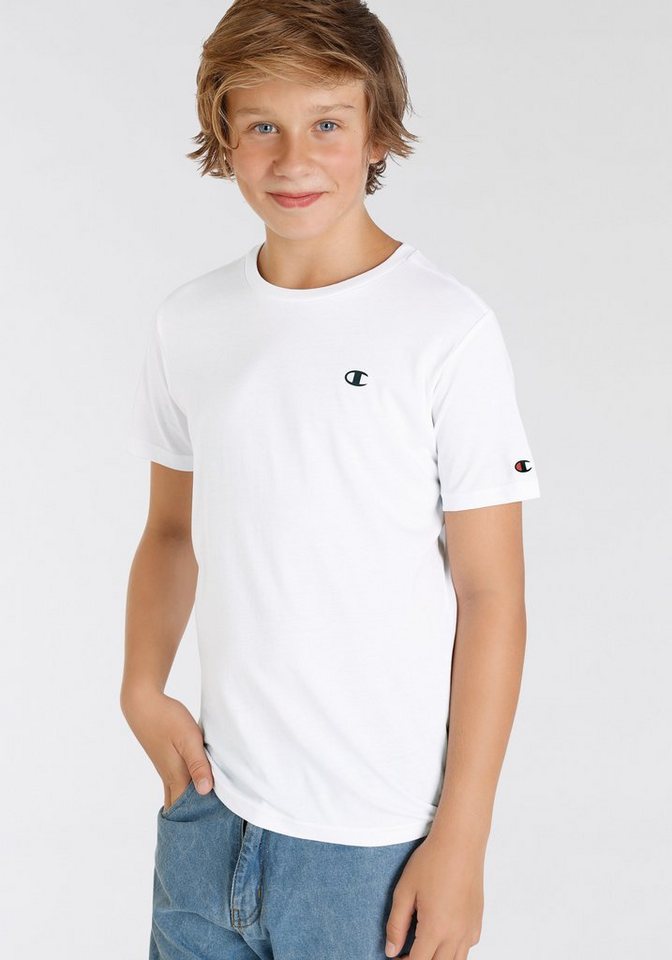 Champion T-Shirt (Packung, 2-tlg) 2er-Pack, Kurzarm, mit Rundhalsausschnitt, aus Baumwolle – Bild 2 von 5