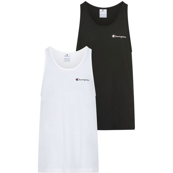 Champion Tanktop (Packung, 2-tlg) im 2er-Pack, mit Rundhalsausschnitt, sportlicher Stil, aus Baumwolle