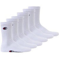 CHAMPION Champion Unisex Socken, 6 Paar - Crew Socken Basic, Größe EU 43-46 in Weiß