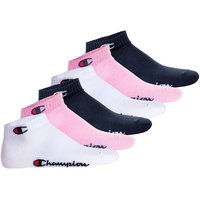 CHAMPION Champion Unisex Socken, 6er Pack - Quarter Socken, Basic, Logo, Größe EU 39-42 in Pink
