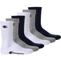 CHAMPION Champion Unisex Socken, 6 Paar - Crew Socken Basic, Größe EU 35-38 in Blau