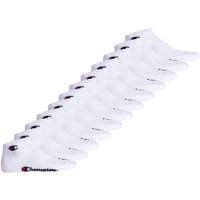 CHAMPION Champion Unisex Socken, 12er Pack - Quarter Socken, Basic, Logo, Größe EU 39-42 in Weiß