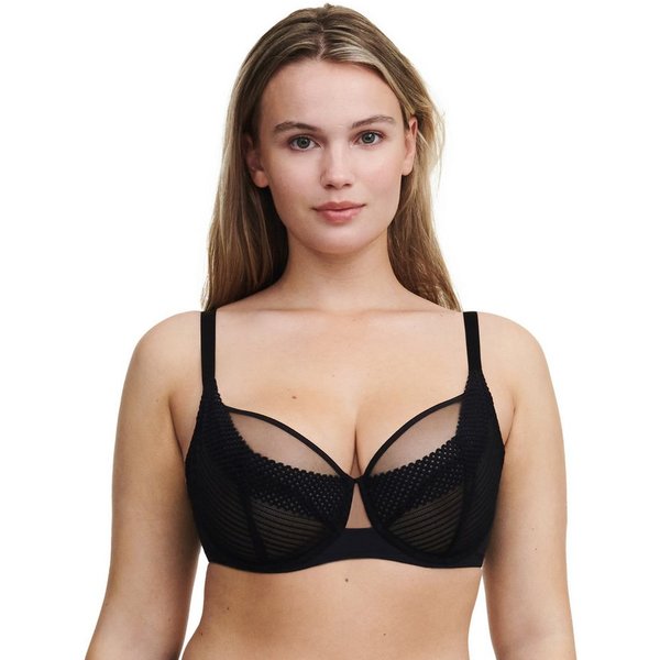 Chantelle Bügel-BH PLAY Spitze, Tüll, blickdichtes Gewebe, Cut-Outs am Mittelsteg