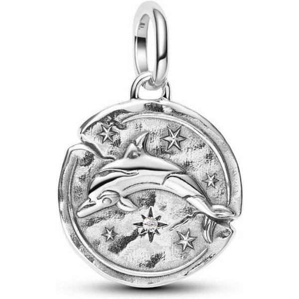 Pandora Charm-Einhänger Pandora ME Delphin Medaillon Charm Anhänger 794807C01 (1-tlg)