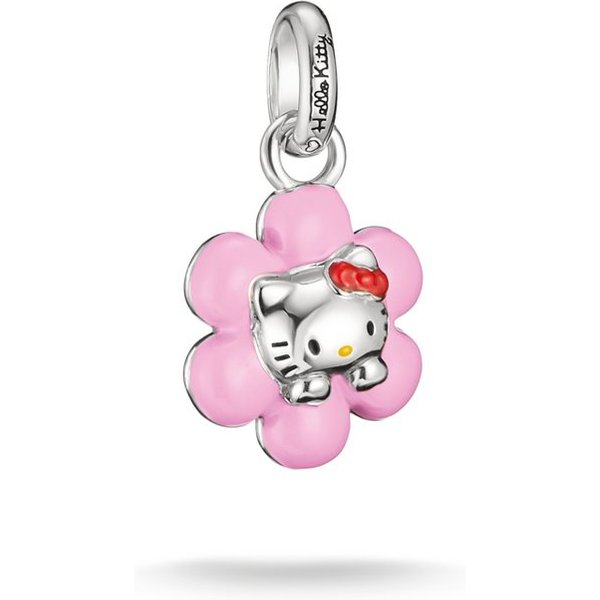 THOMAS SABO Charm-Einhänger THOMAS SABO ♡ Hello Kitty Charm Blume - Connect, Emaille