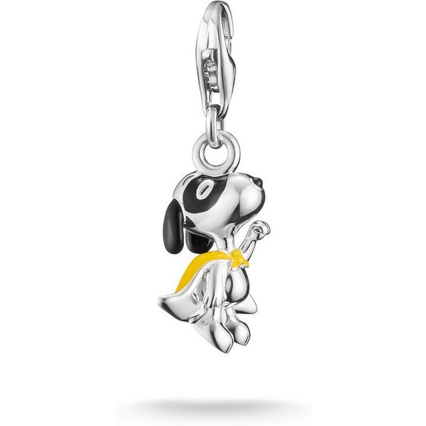 THOMAS SABO Charm-Einhänger THOMAS SABO x Peanuts Snoopy als Superheld Charm - Original, Emaille