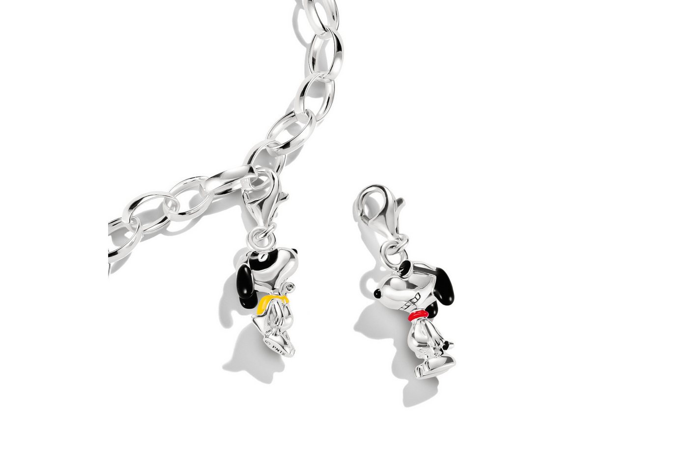 THOMAS SABO Charm-Einhänger THOMAS SABO x Peanuts Snoopy als Superheld Charm - Original, Emaille – Bild 2 von 3