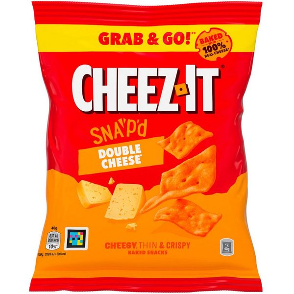 Cheez-It Knabberei, Cheez It Double Cheese Grab and Go dünne Snacks käsig gewürzt 40g