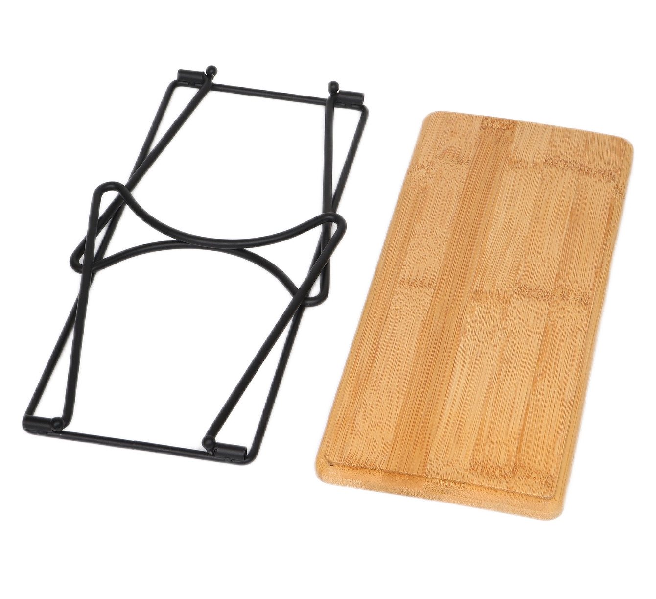 Cheffinger Dekotablett Serviertablett Tablett Set mit klappbaren Beinen Etagere 3tlg – Bild 4 von 5