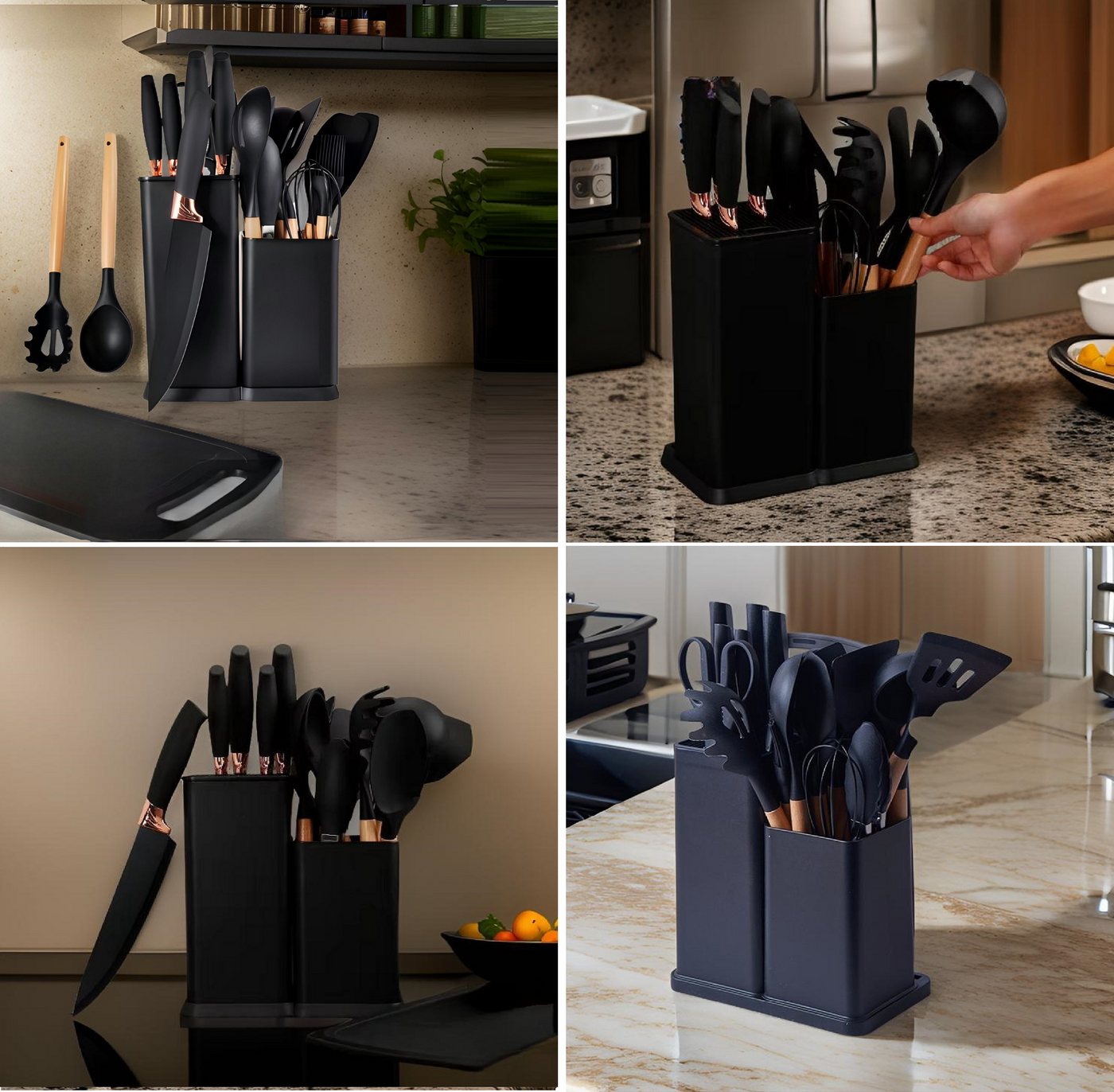Cheffinger Kochbesteck-Set Küchenset Messerset & Küchenhelfer (19-tlg), Robust – Bild 4 von 5