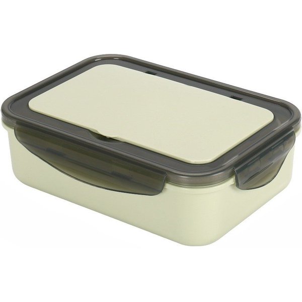 Cheffinger Lunchbox Brotdose mit Gabel & Löffel – Lunchbox 1,3L für Kinder & Erwachsene, Kunststoff, (4-tlg), mit Gabel & Löffel
