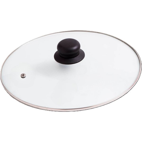 Cheffinger Topfdeckel, (1-tlg), Kochdeckel mit Dampfauslass und Edelstahlrand, für Töpfe und Pfannen