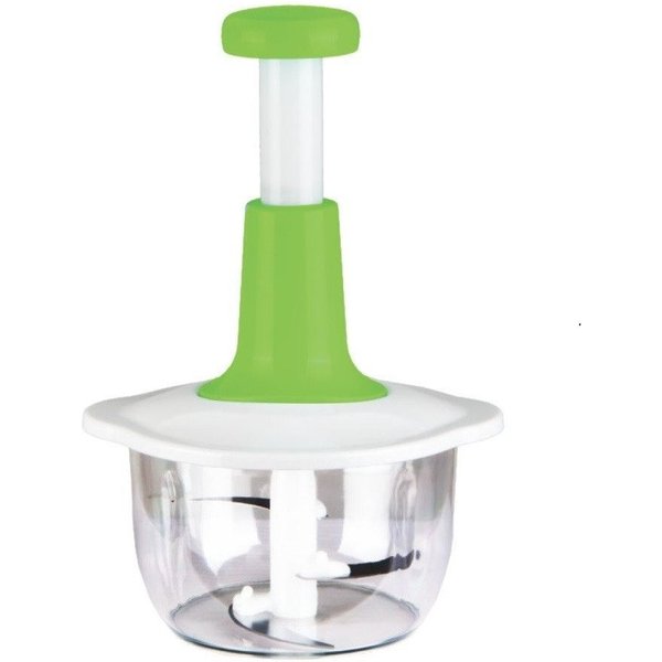 Cheffinger Zerkleinerer Manueller Multischneider & Zerkleinerer - 2000 ml, Weiß/Grün