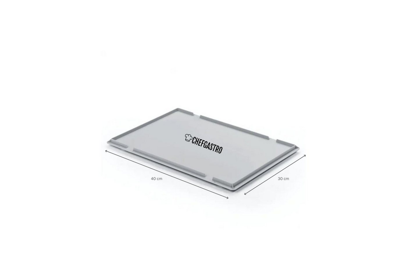 CHEFGASTRO® Stapelbox Pizzaballenbox, /ohne Deckel, 8,5x30x40cm, 9L, Teigwanne für Pizzateig – Bild 3 von 5