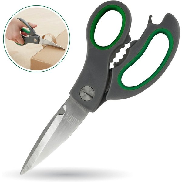 Chefkoch trifft Fackelmann Universalschere Multifunktionsschere "Bonn": Edelstahlklinge 230mm – Soft-Grip