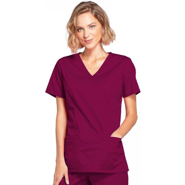 Cherokee Funktionsbluse Core Stretch Damenkasack mit Wickeloptik