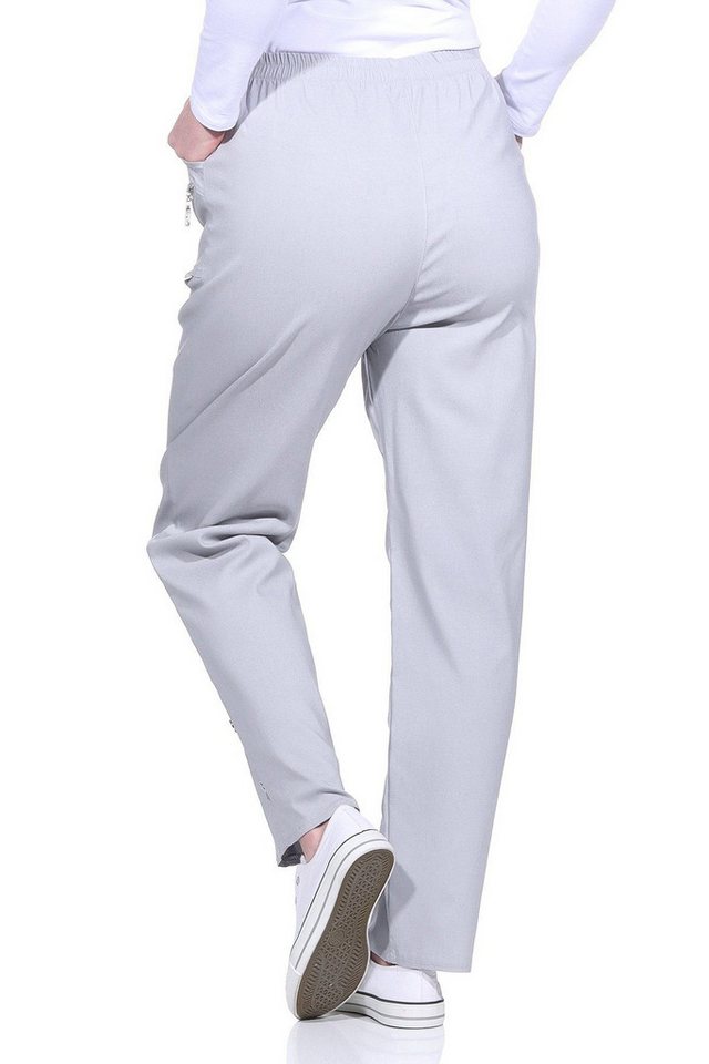 Cherry Berry Schlupfhose Damen Freizeithose leichte Stretchhose mit elastischem Bund – Bild 3 von 3