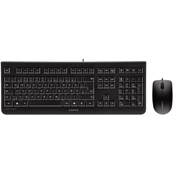 CHERRY DC2000 Maus&Tastatur Wired DE schwarz