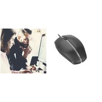 CHERRY GENTIX Silent Maus Wired 1.80m schwarz