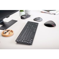 CHERRY KW9100 Wireless SLIM Tastatur DE schwarz/grau