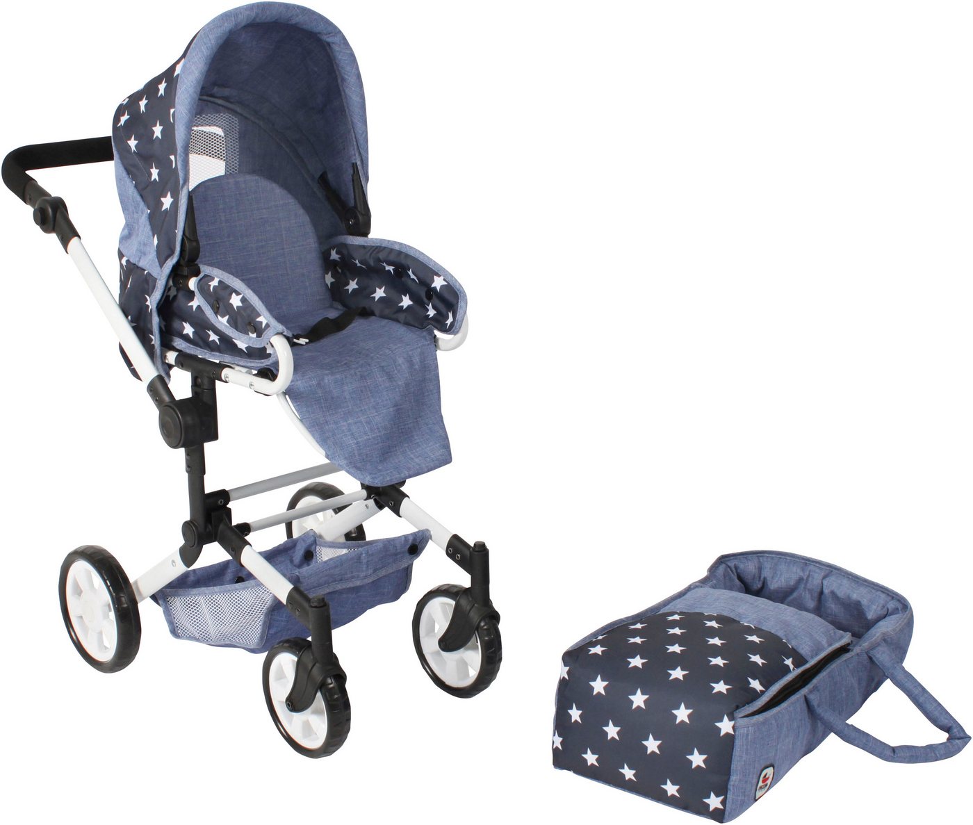 CHIC2000 Kombi-Puppenwagen Jara, Sternchen – Bild 5 von 5