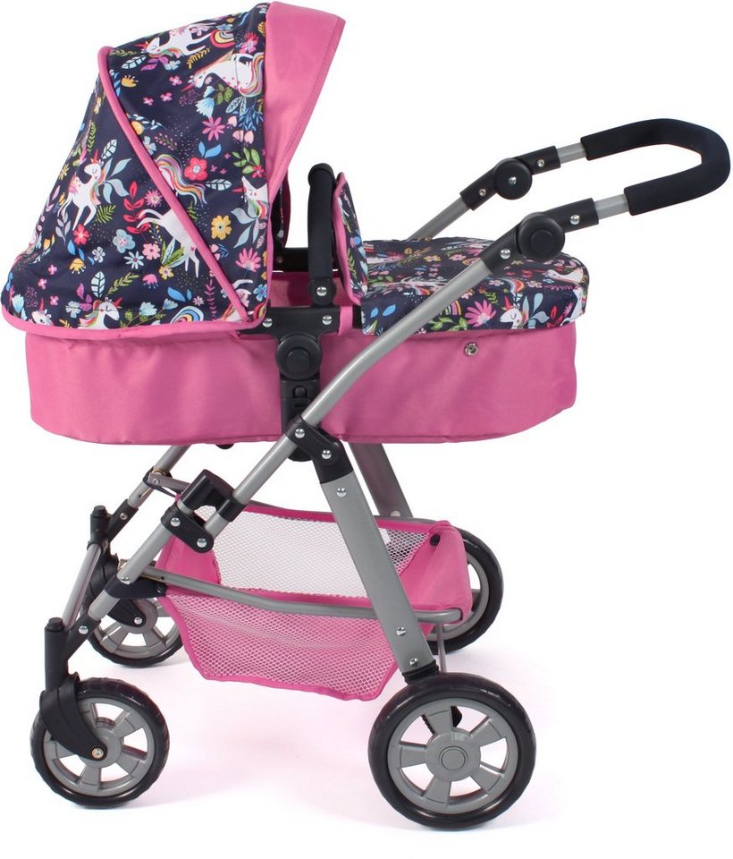 CHIC2000 Kombi-Puppenwagen Nele, Einhorn, zusammenklappbar – Bild 2 von 5