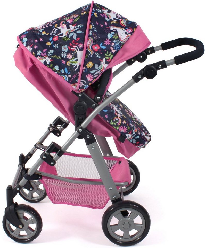CHIC2000 Kombi-Puppenwagen Nele, Einhorn, zusammenklappbar – Bild 5 von 5