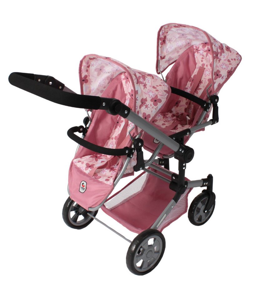 CHIC2000 Puppen-Zwillingsbuggy Linus Duo, mit zwei abnehmbaren, bis in Liegeposition verstellbaren Sportsitzen – Bild 5 von 5