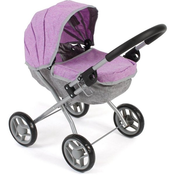 CHIC2000 Puppenwagen Lilli, Melange lila, zusammenklappbar