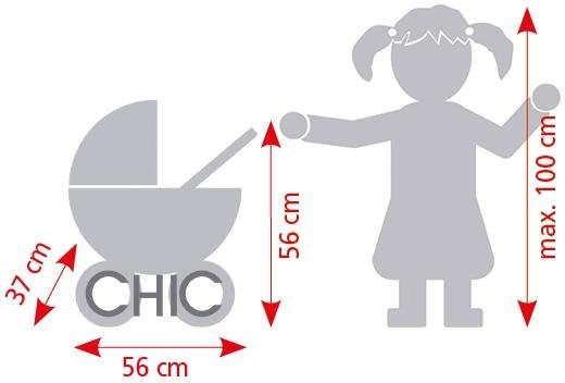 CHIC2000 Puppenwagen Smarty, Mini-Kuschelwagen, mit herausnehmbarer Tragetasche – Bild 3 von 4