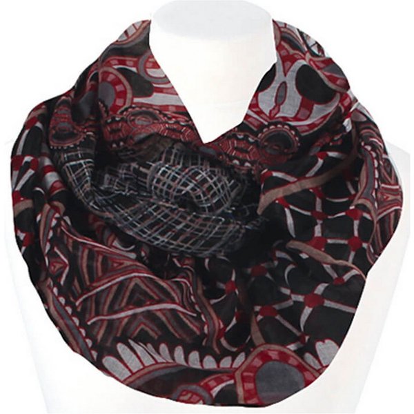 chic4home Loop Trend Twist, (1-St. 1-teilig), Damen Loop-Schal Schlauchschal Karo-Paisley Muster