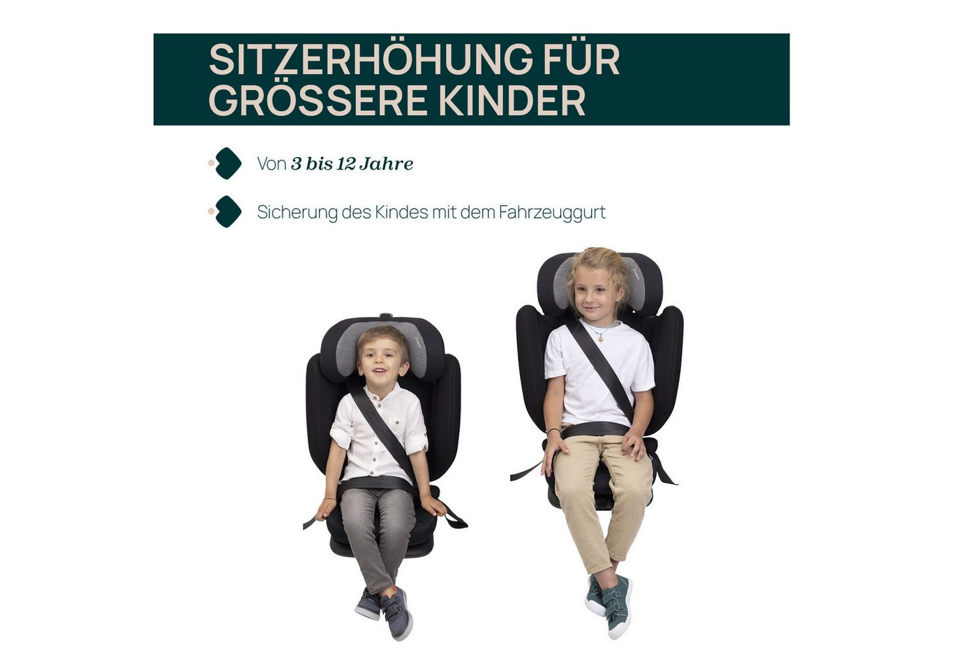 Chicco Autokindersitz Fold & Go I-Size, ab: 3 Jahren, bis: 12 Jahren, ab: 100 cm, bis: 150 cm – Bild 2 von 5