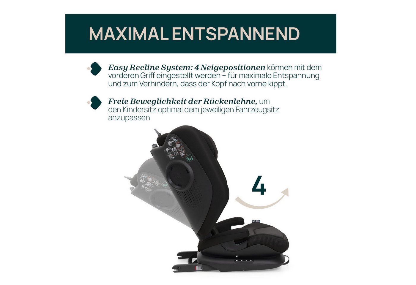 Chicco Autokindersitz Fold & Go I-Size, ab: 3 Jahren, bis: 12 Jahren, ab: 100 cm, bis: 150 cm – Bild 5 von 5