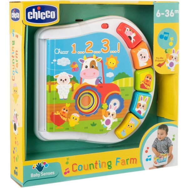 Chicco Lernspielzeug Zahlen Farmbuch