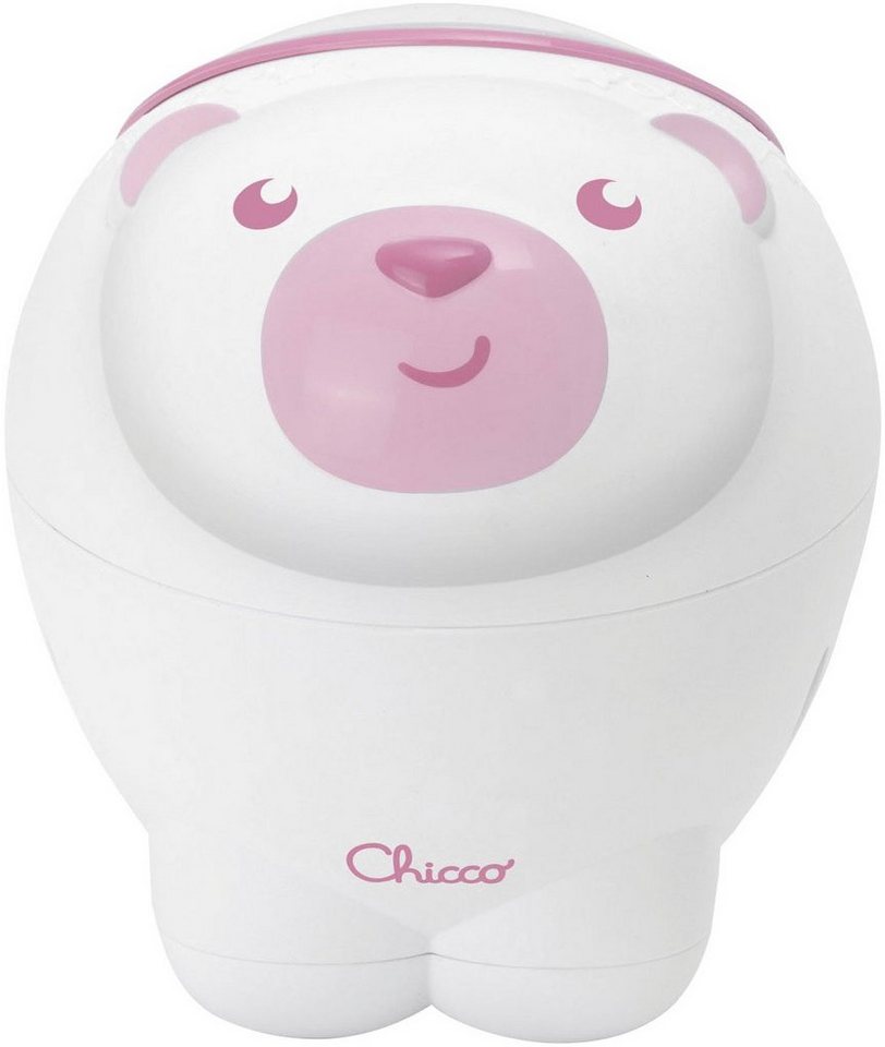 Chicco Nachtlicht Projektor Eisbär, rosa, Deckenprojektion, Einschlafhilfe, Farbwechsel, Melodien, Nachtlichtfunktion, ohne Leuchtmittel, Farbwechsler, mit Proj – Bild 4 von 5