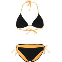 CHIEMSEE Bikini-Set mit Kontrastfutter, Größe 34 A/B in Schwarz