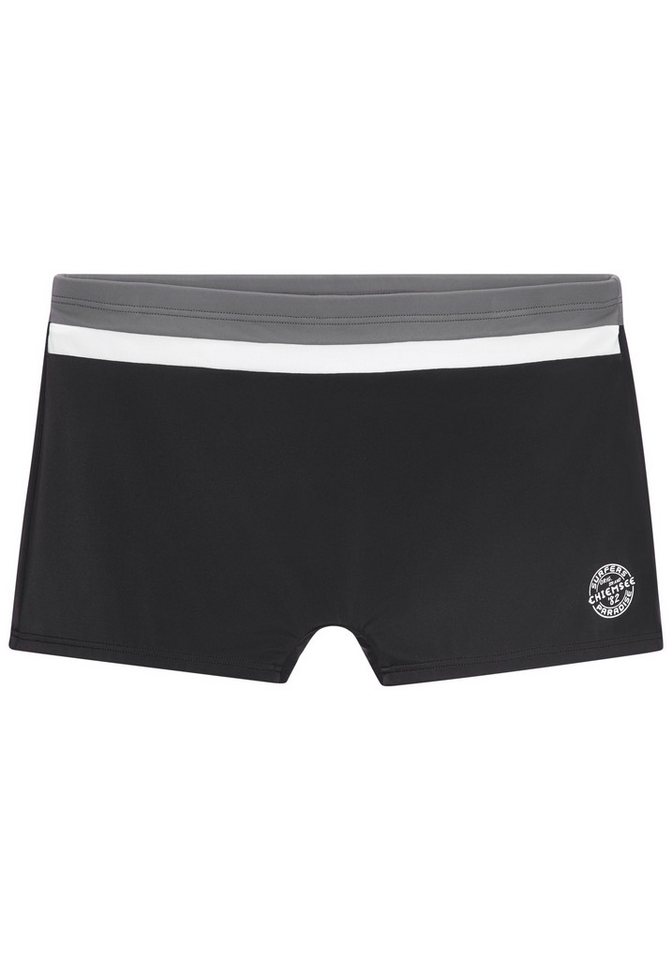 Chiemsee Boxer-Badehose mit farblich abgesetztem Bund – Bild 2 von 5