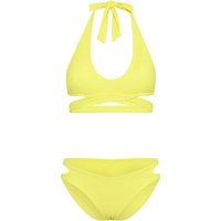 CHIEMSEE Damen Bikini, Größe 36A/B in Gelb