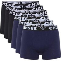 CHIEMSEE Herren Boxershorts, 6er Pack - Shorts, Logobund, einfarbig, Größe XXL in Schwarz