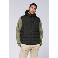 CHIEMSEE Herren Weste Padded Vest, Regular Fit, Größe S in Schwarz